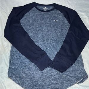 Hollister Men's Blue Long Sleeve Shirt